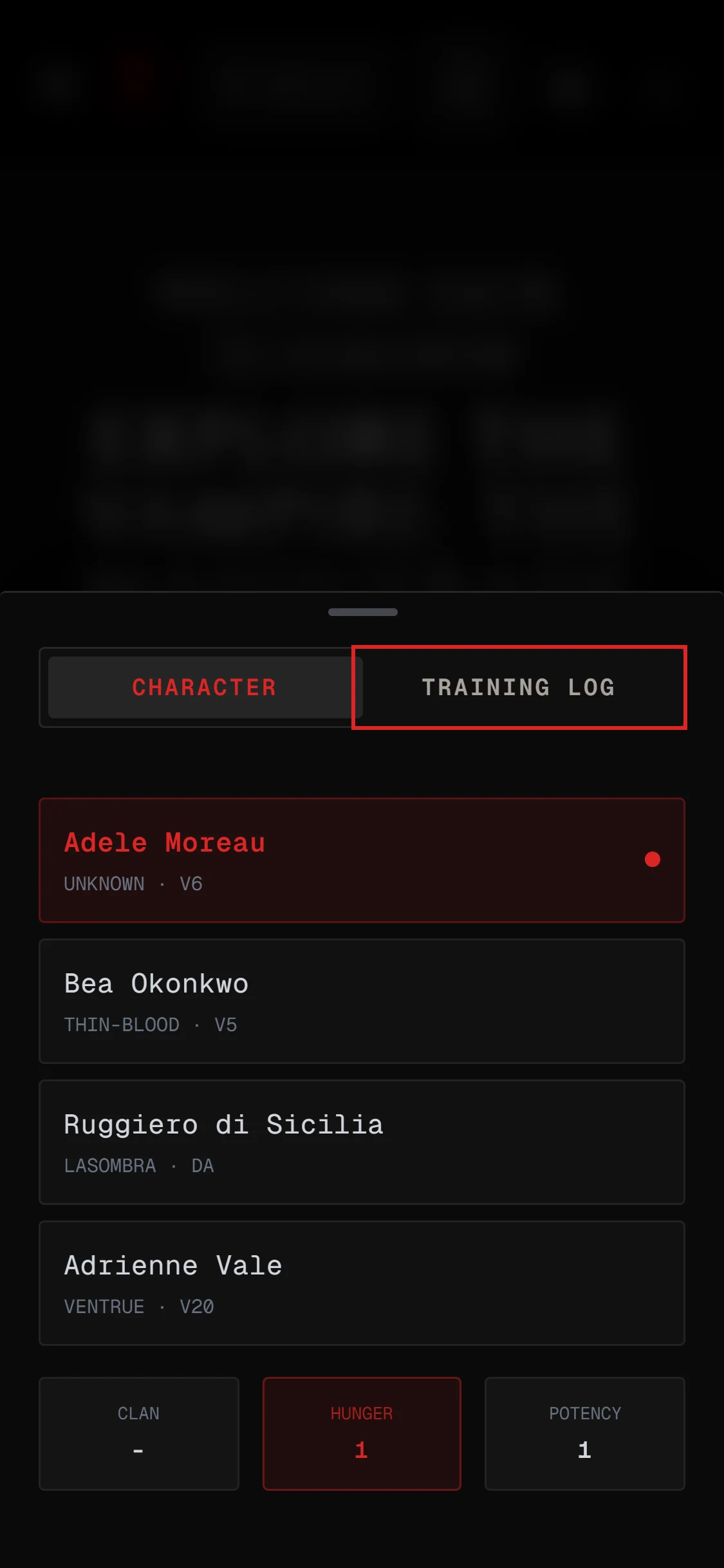 The wiki side panel open on a phone